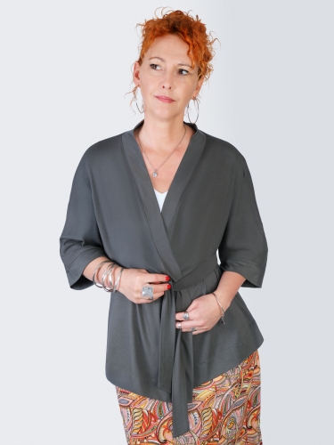 Przejdź do produktu Narzutka kimono - KHAKI