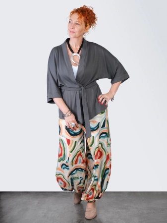 Narzutka kimono - KHAKI